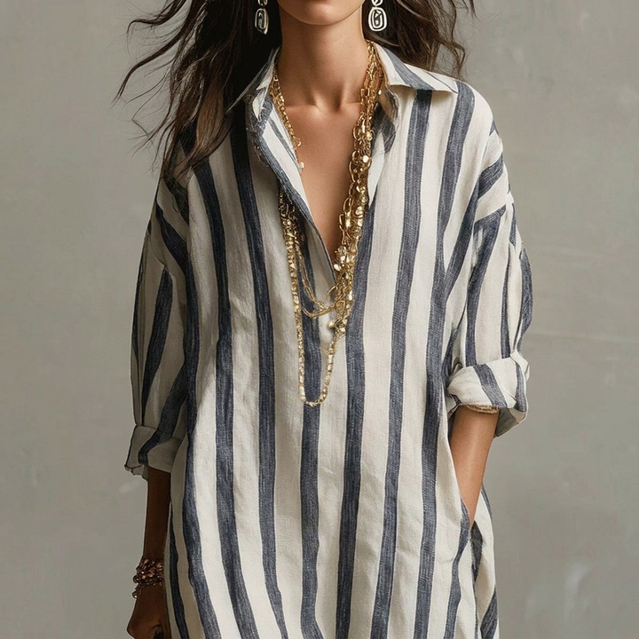 Abito A-line da Donna – Con Collo a Revers