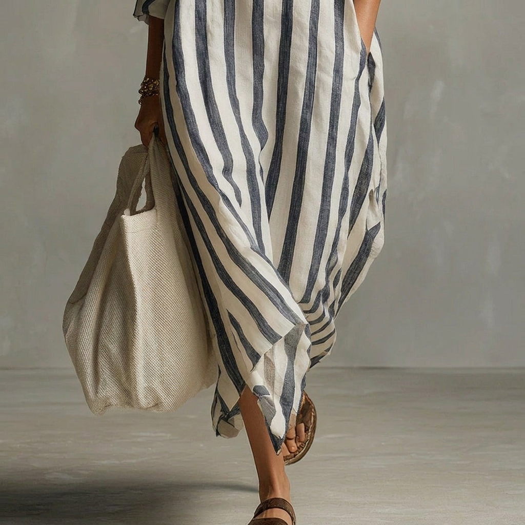 Abito A-line da Donna – Con Collo a Revers