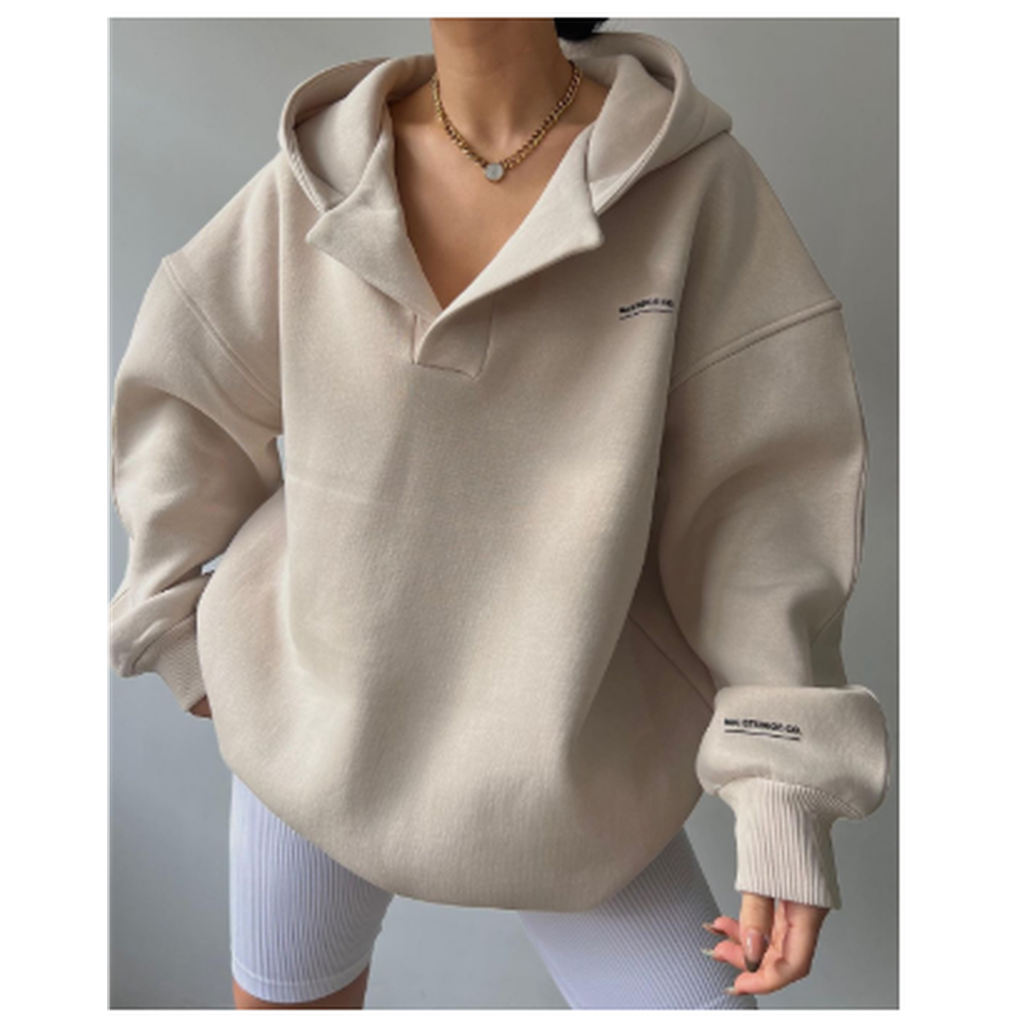 Maglione con cappuccio da donna
