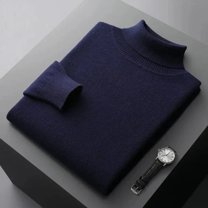 Maglione a collo alto da uomo: elegante strato dal look raffinato
