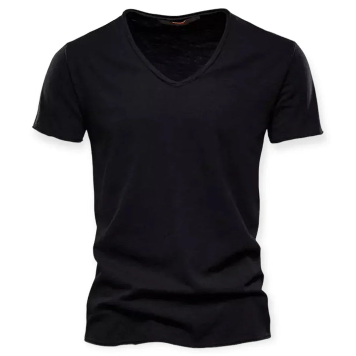 Men's shirt with V-neck