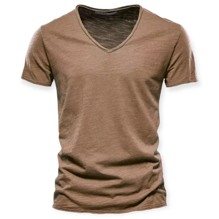 Men's shirt with V-neck