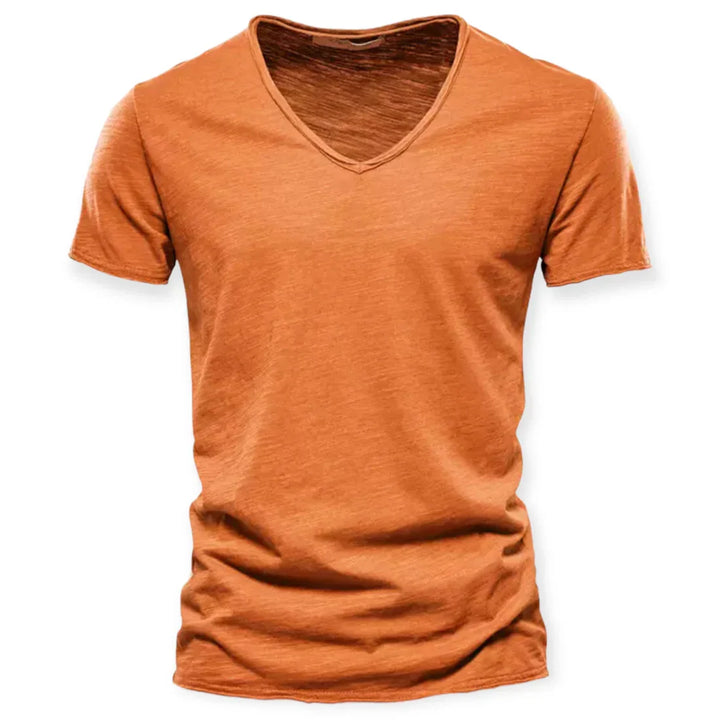 Men's shirt with V-neck