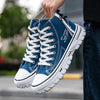 Scarpe alte in tela spessa da uomo, stile casual streetwear