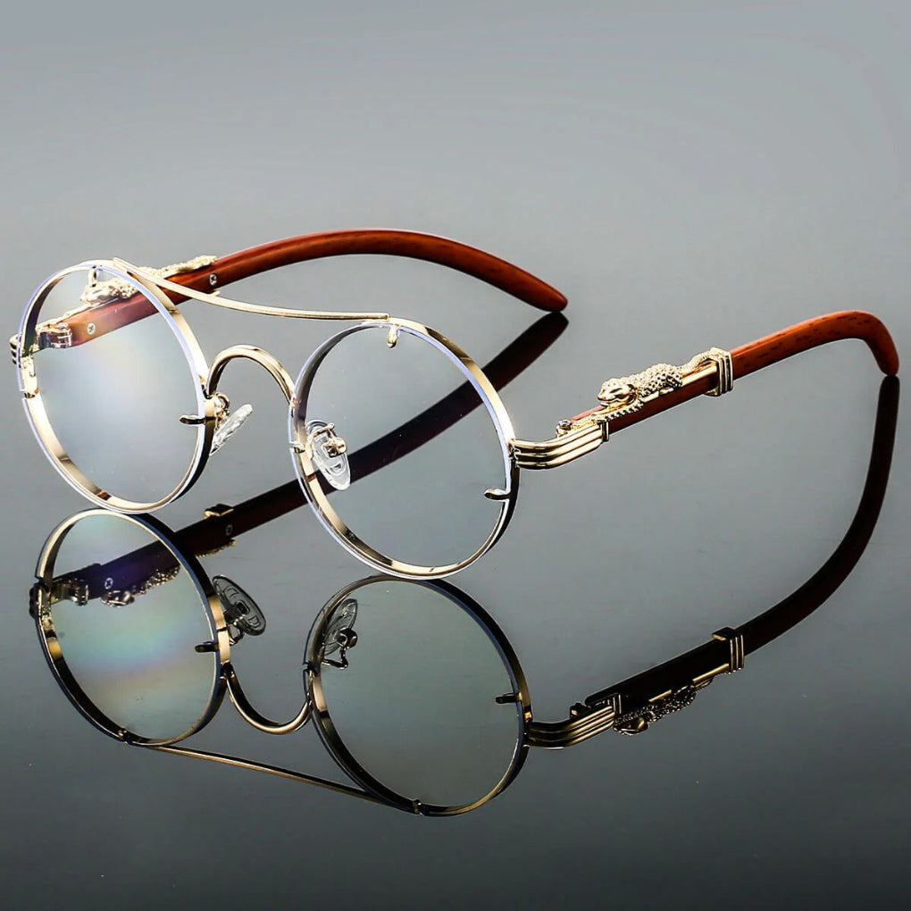 Occhiali da sole vintage con doppio ponte e protezione moderna in stile retrò