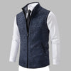 Gilet in Maglia a Zip Completa da Uomo
