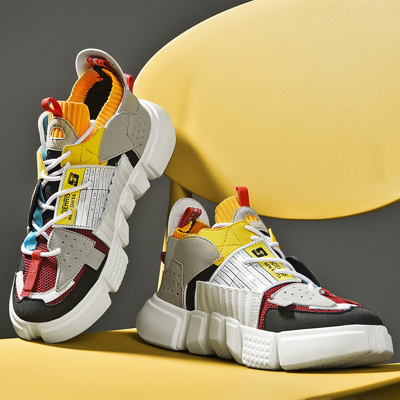 Sneakers da uomo in rete traspirante