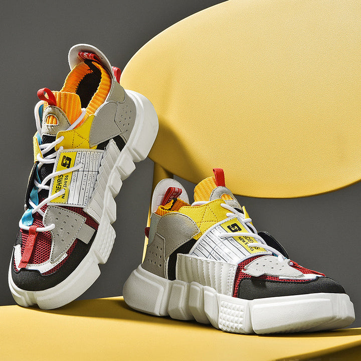 Sneakers da uomo in rete traspirante