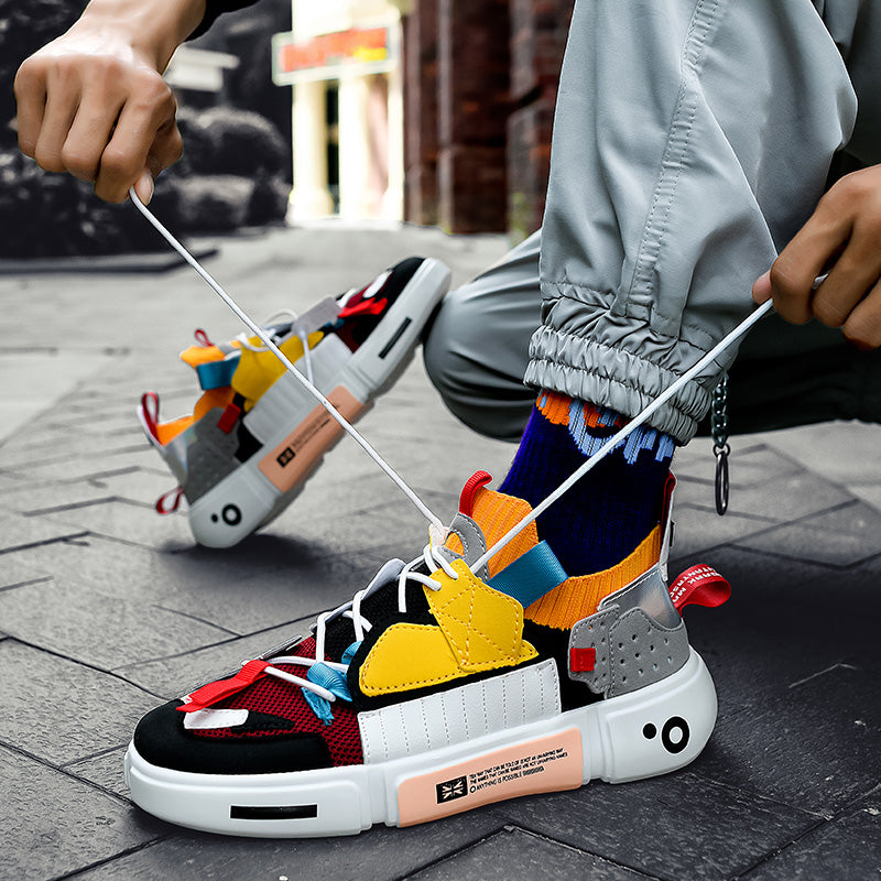 Sneakers da uomo in rete traspirante