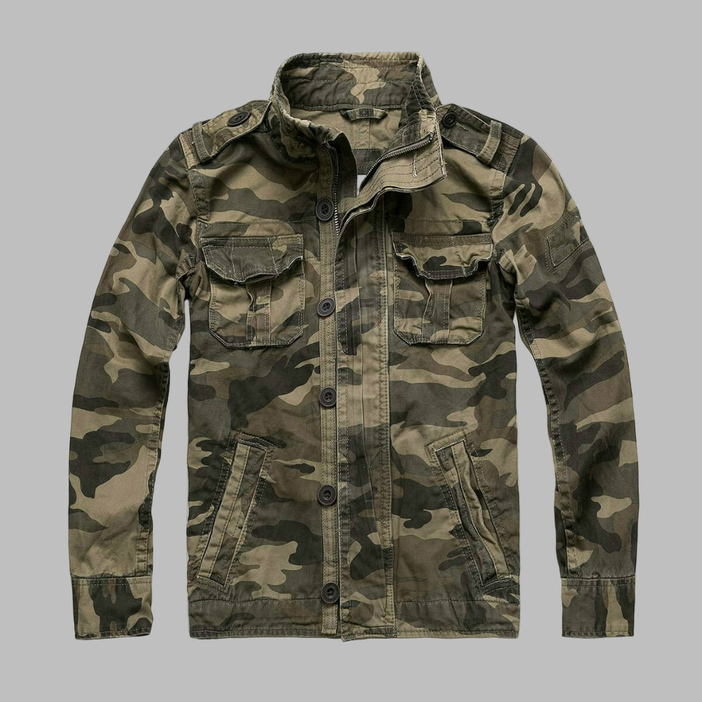 Camouflage military jacket