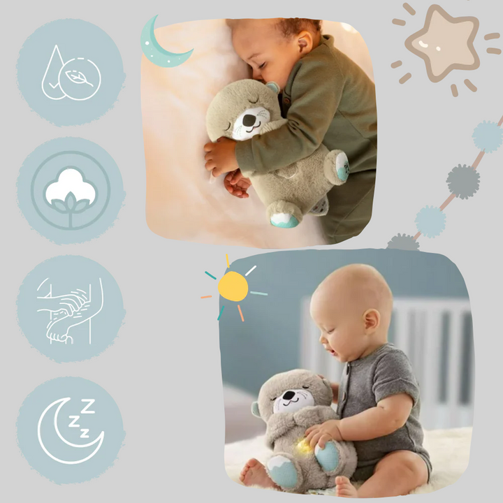Peluche rilassante a forma di lontra – compagno di sonno rilassante