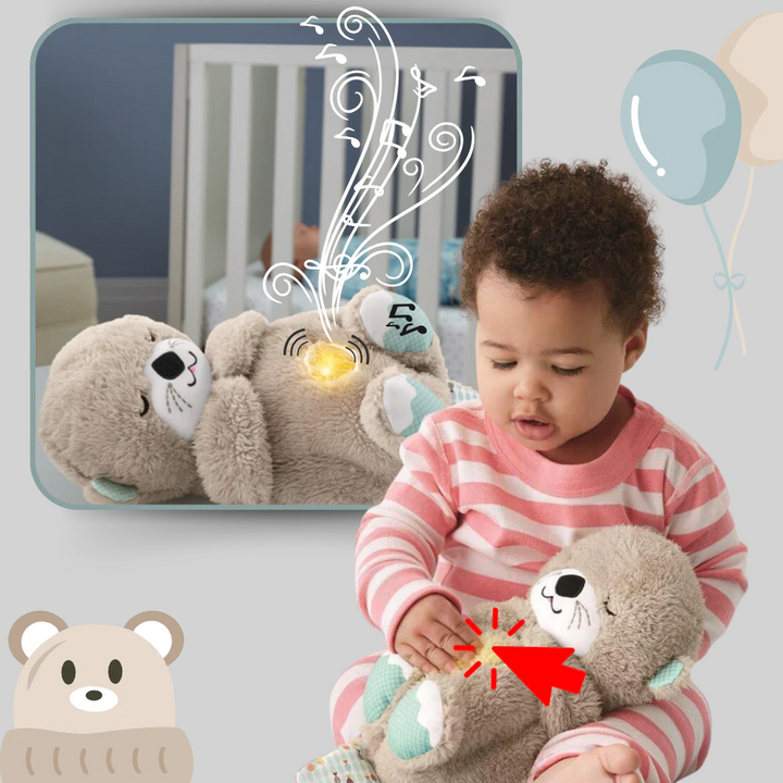 Peluche rilassante a forma di lontra – compagno di sonno rilassante
