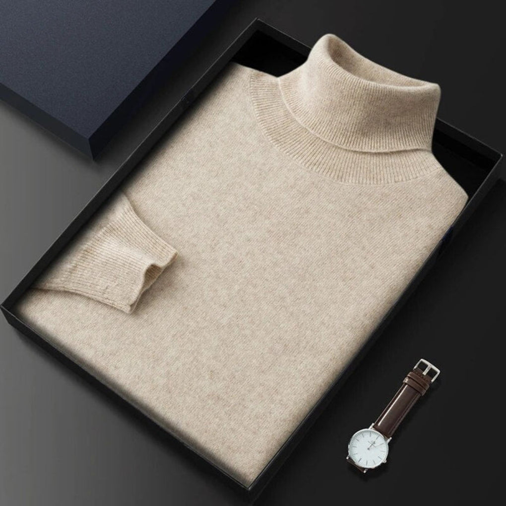 Maglione dolcevita da uomo in maglia – Raffinato strato invernale