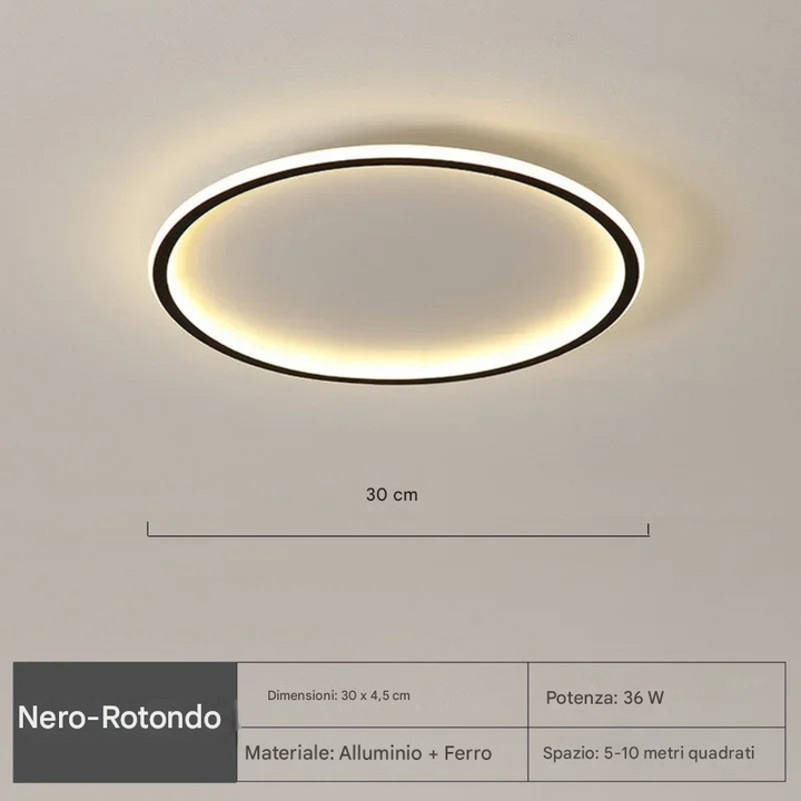 Lampada da soffitto rotonda nordica