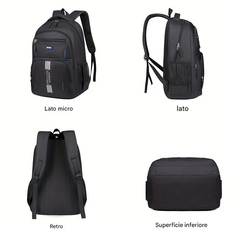 Zaino in pelle da uomo resistente