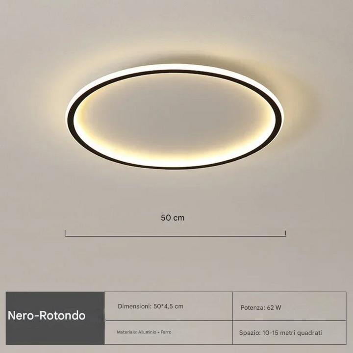 Lampada da soffitto rotonda nordica
