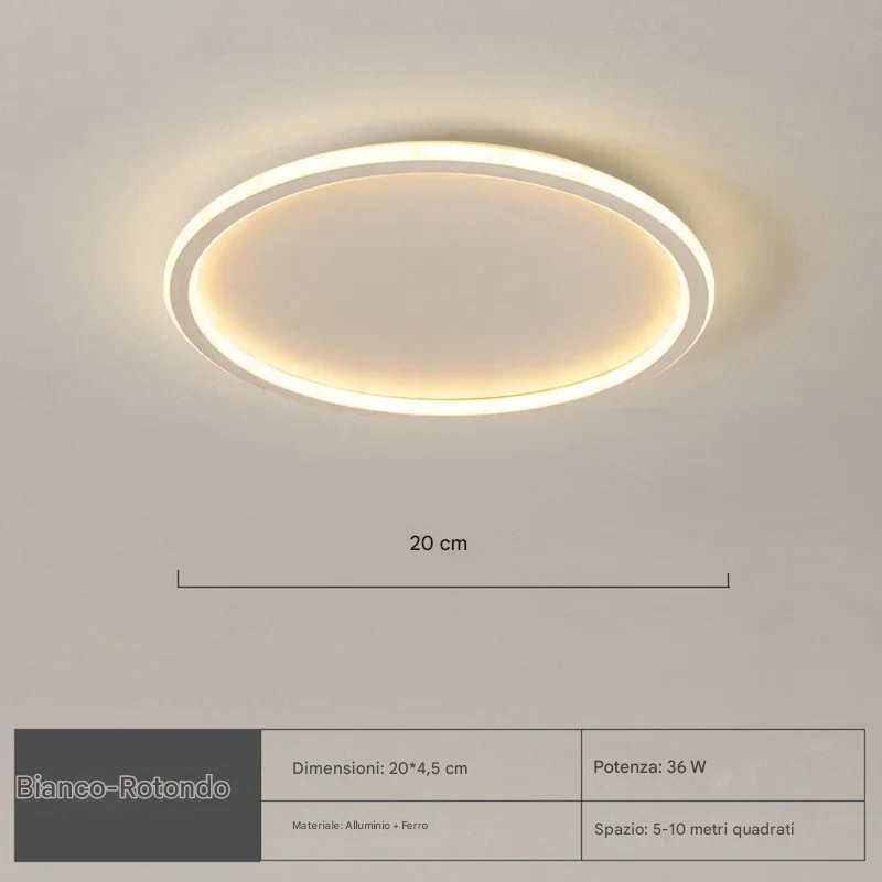 Lampada da soffitto rotonda nordica