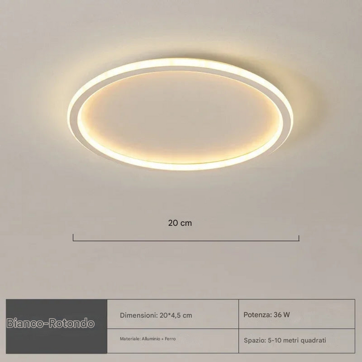 Lampada da soffitto rotonda nordica