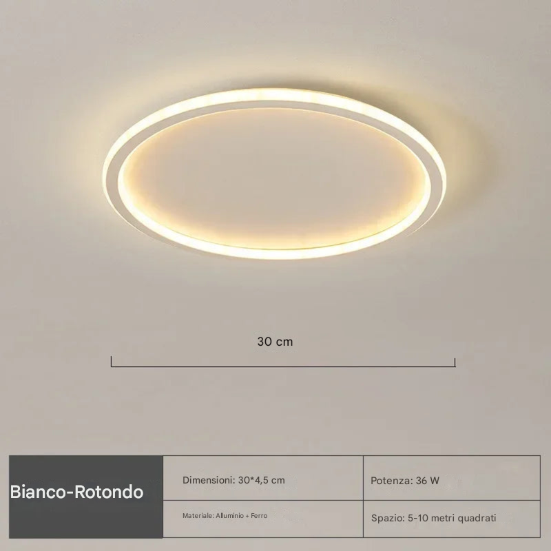 Lampada da soffitto rotonda nordica