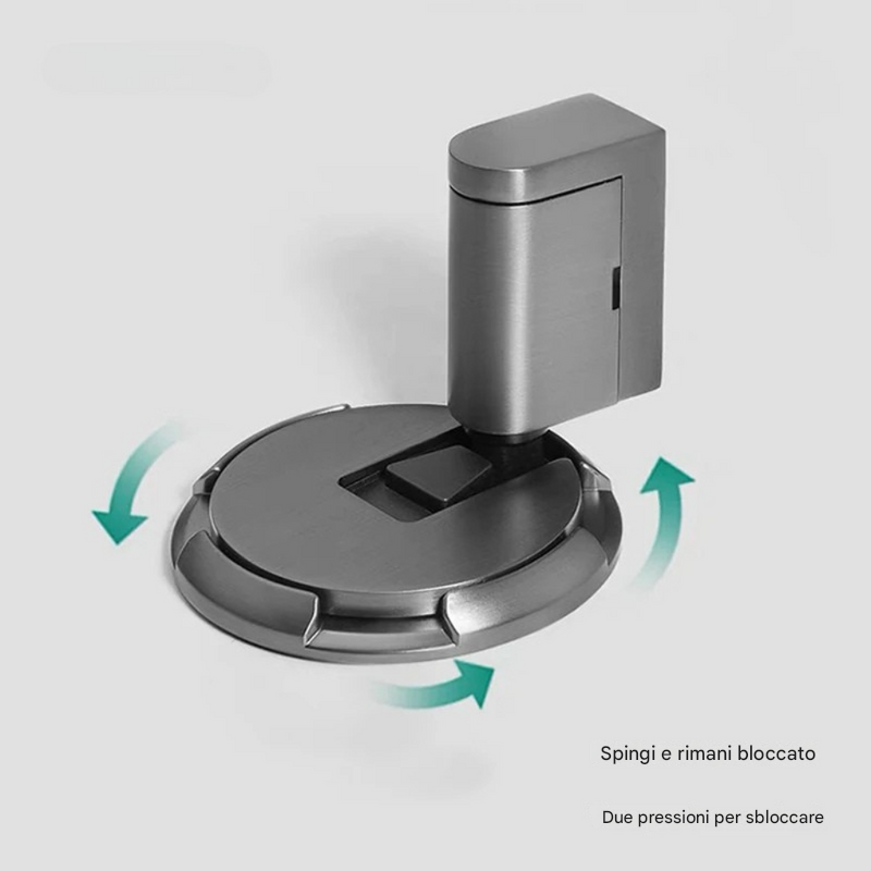 Magnetic door stopper without drilling, floor mounting