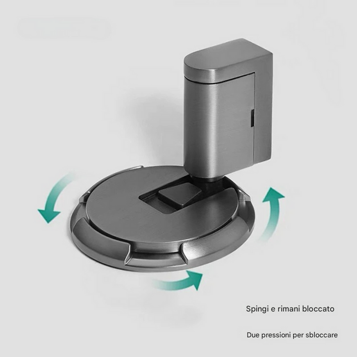 Magnetic door stopper without drilling, floor mounting