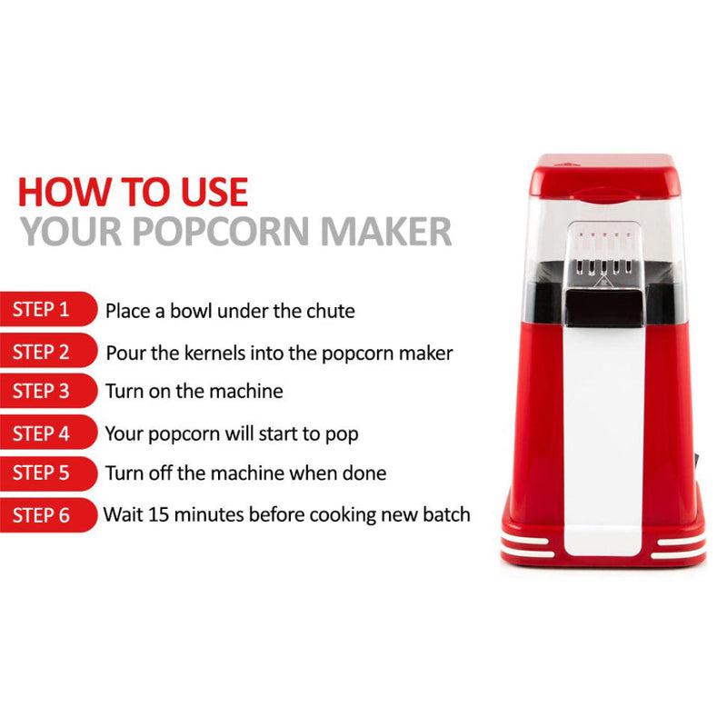 Macchina per popcorn elettrica da 1200 W