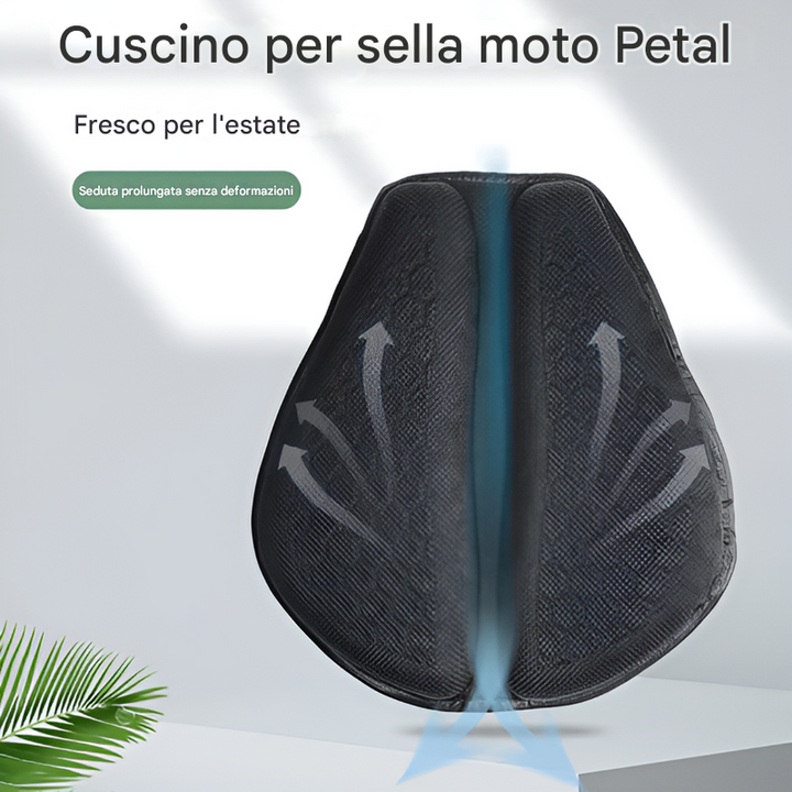 Gel cushion for motorcycle seat for long-distance travel