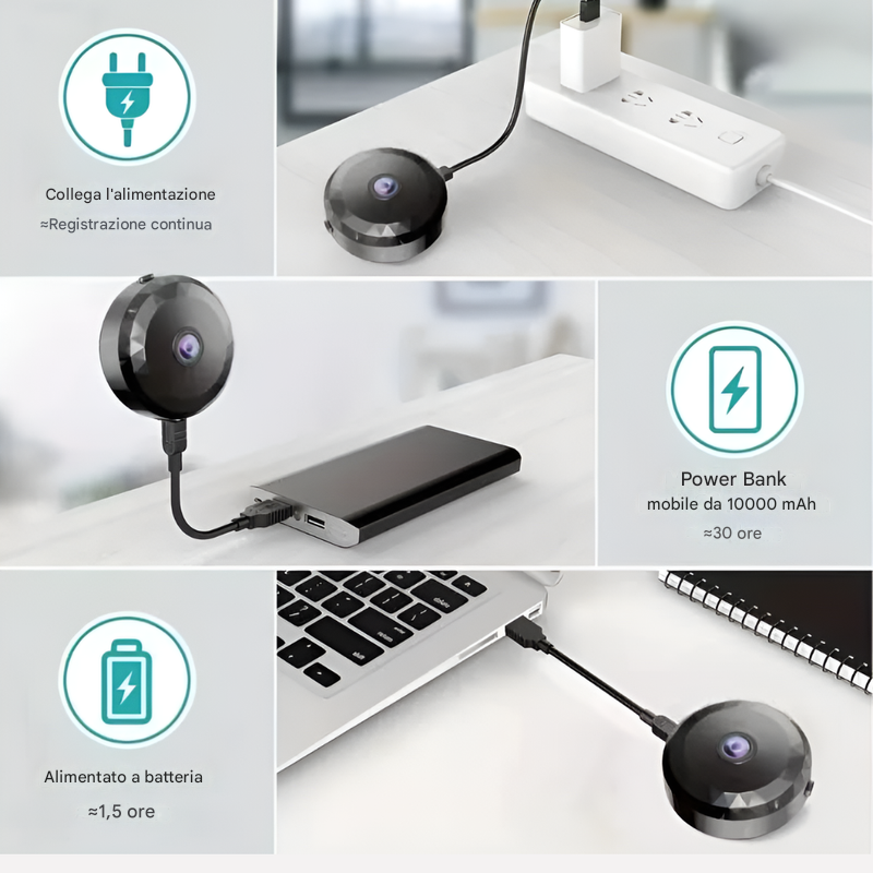 Mini telecamera wireless 1080p
