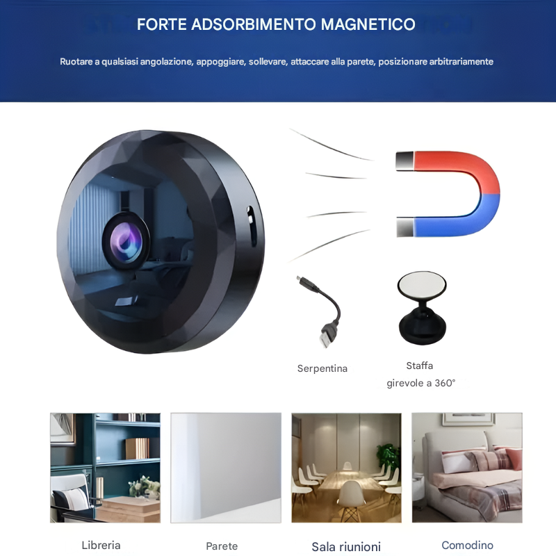 Mini telecamera wireless 1080p