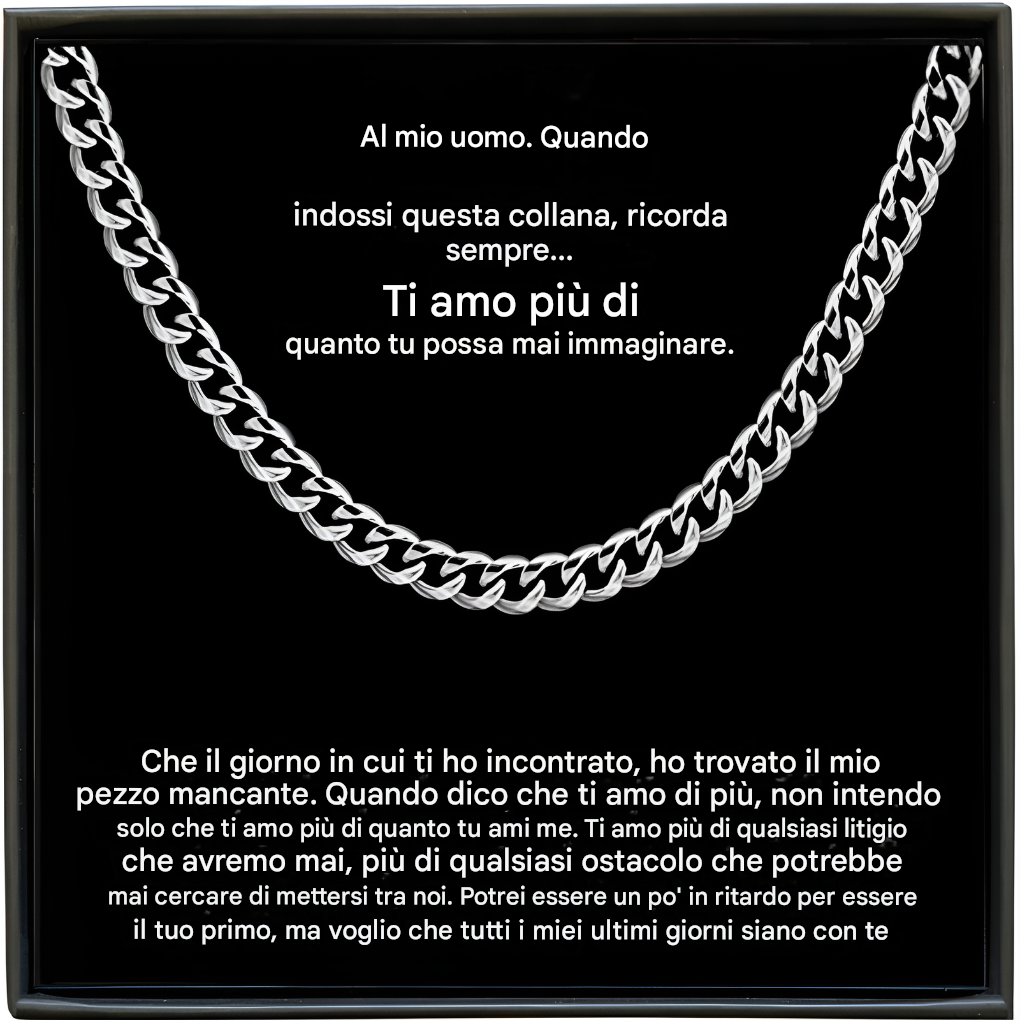 Men's Cuban link necklace