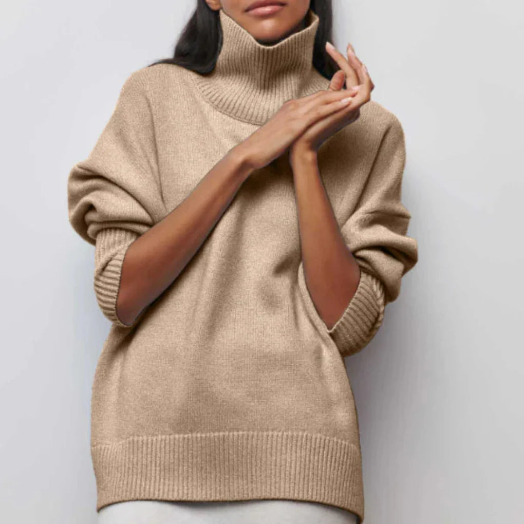 Maglione a collo alto da donna