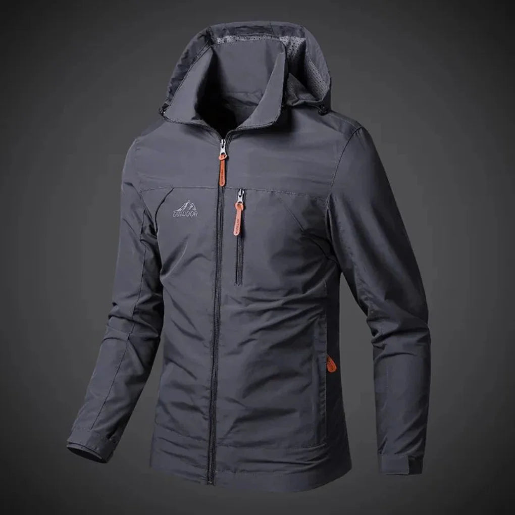 Chaqueta antiviento impermeable de hombre