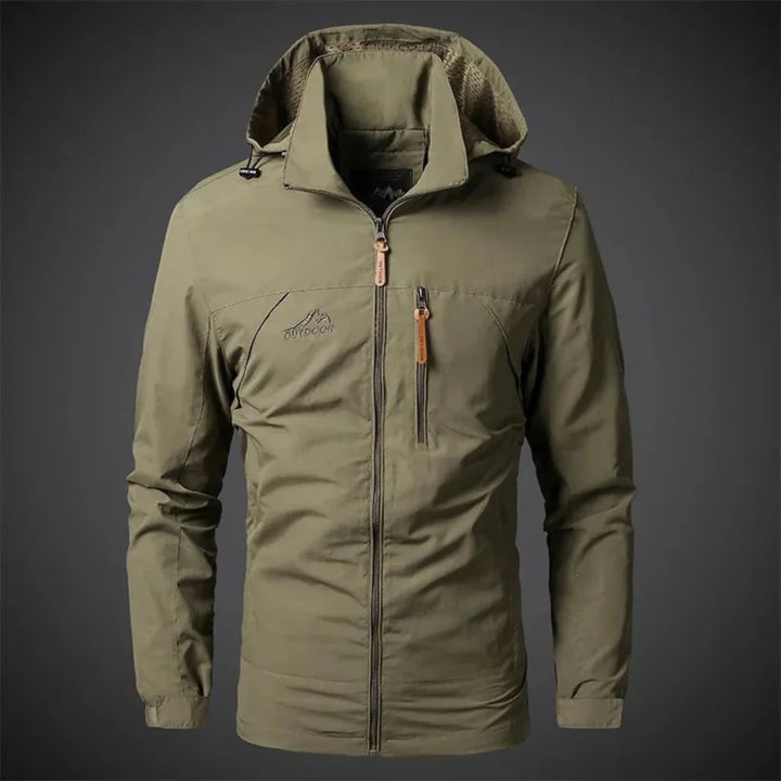 Chaqueta antiviento impermeable de hombre
