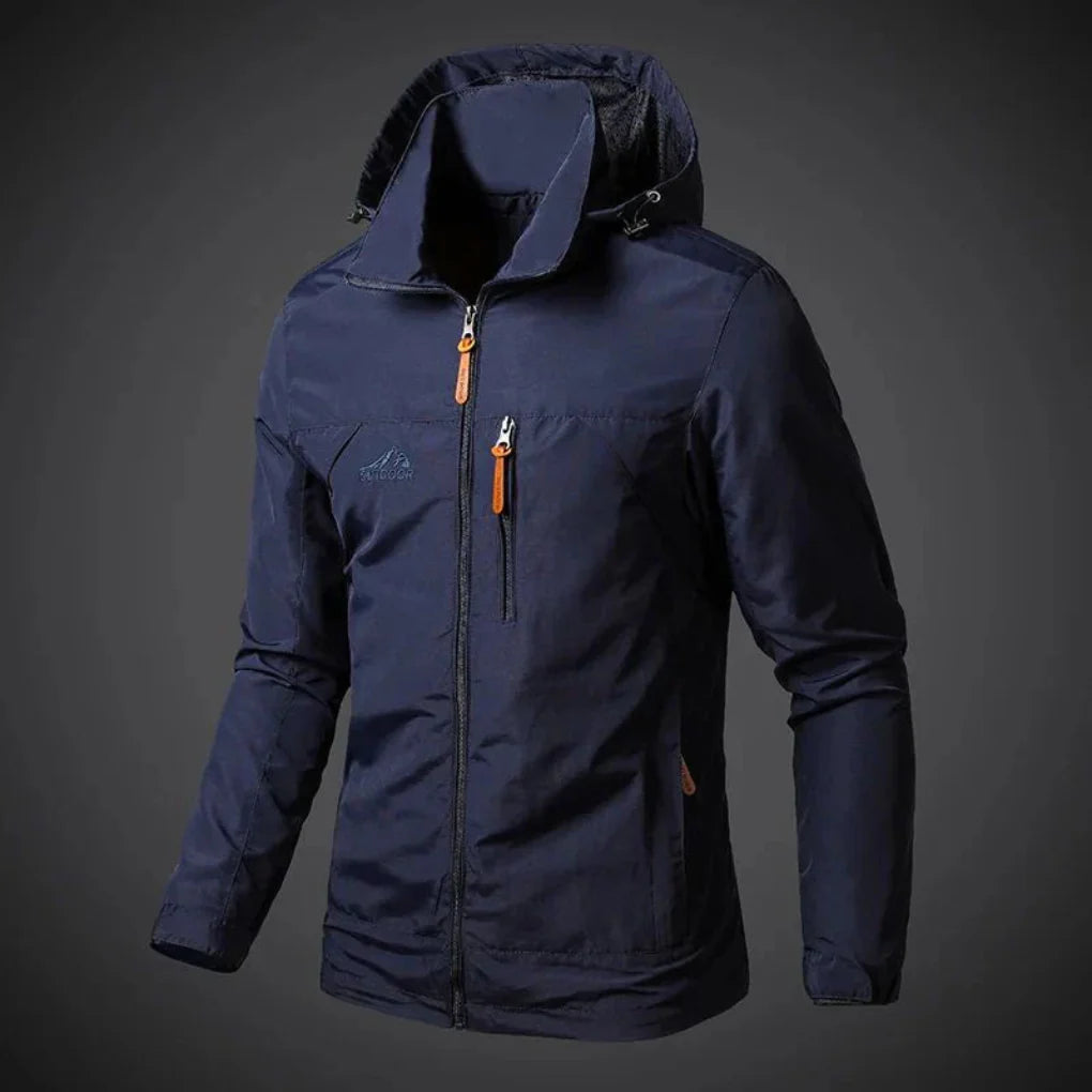 Chaqueta antiviento impermeable de hombre