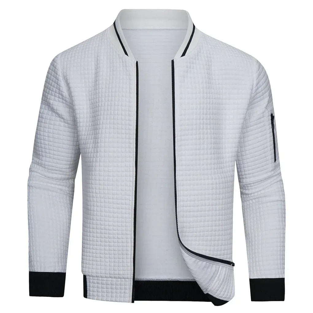 Maglione da uomo con mezza zip: un look a strati rilassato per le giornate più fresche