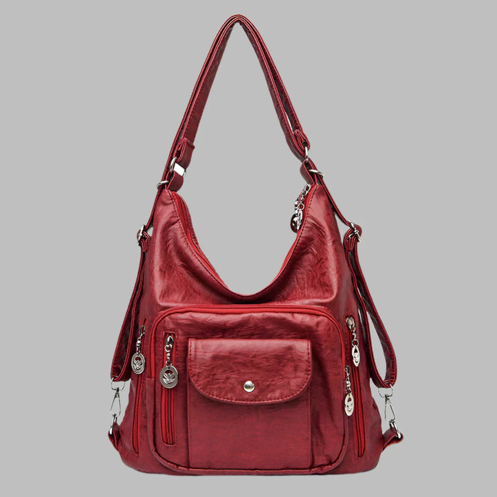 Premium leather carryall bag for women